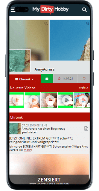 Anny Aurora bei MyDirtyHobby